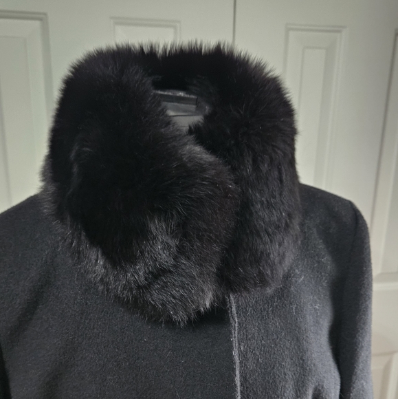 🦊🦊Perfect condition Via Spiga wool and fox furr coat size 8 - Picture 5 of 5